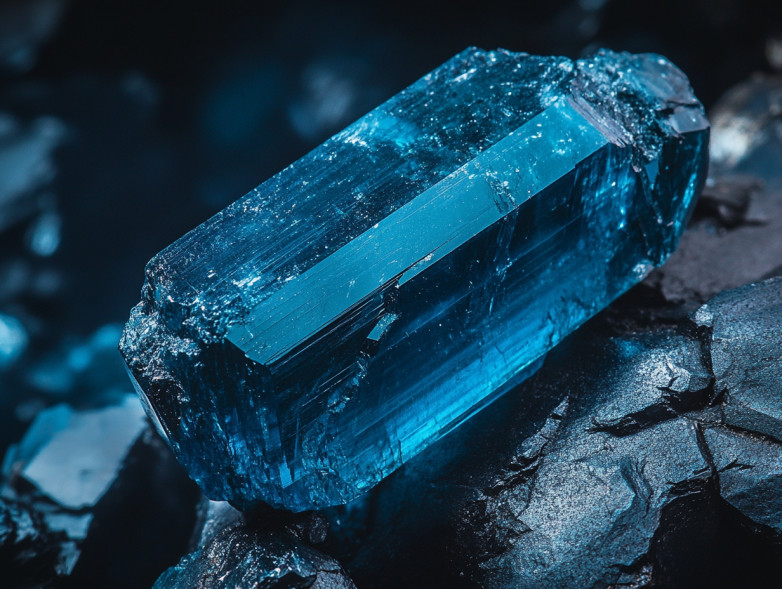 Tourmaline bleue brute