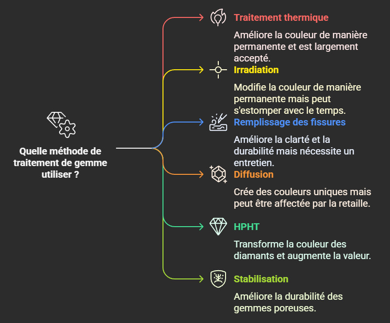 Méthode de traitement de gemme